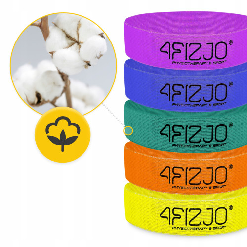 Резинка для фитнеса  4FIZJO Flex Band 5 шт 1-29 кг Mix - фото №2